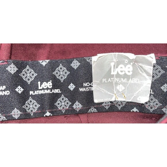 Lee Platinum Label No-Gap Waistband Dress Pants Women’s Sz 2 Short Maroon - Picture 11 of 12